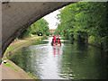 TQ1379 : Narrowboat near the top lock by Oast House Archive