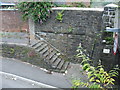 Stone steps. Church Street. Briton Ferry