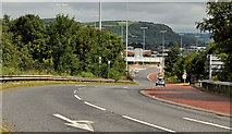 J3477 : Slip road, Fortwilliam roundabout, Belfast (1) by Albert Bridge
