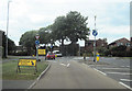 Mini roundabout at Manor road junction