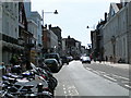 Lewes high street, outside the White Hart Hotel