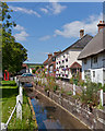 River Meon flows past the Izaak Walton pub