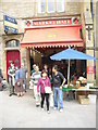 Tourists outside Durham indoor market