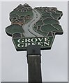 Close-up of Grove Green Village Sign 