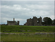 NU1241 : Lindisfarne Priory as viewed from The Ouse, Holy Island by Alexander P Kapp