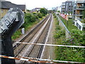 Signal gantry next to Clayponds Lane bridge