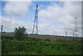 Pylons by the Channel Tunnel Rail link, Rainham Marshes