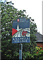 Knaphill village sign (close-up), High Street, Knaphill