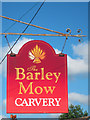 The Barley Mow Carvery sign