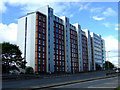 Modern flats by the Clydeside Expressway