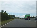 The start of the slip road off A303 for Andover