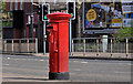 J3472 : Pillar box, Belfast by Albert Bridge