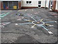 Playground markings, Royal School of Dunkeld