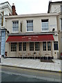 Chairs and tables outside The Crown