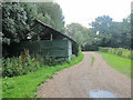 Barn and track off Priestwood Road