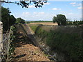 Railway line in deep cutting to Chelsfield