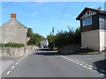 Road through Chilton Polden, and the end of Willmotts Close