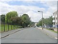 Hall Lane - looking back from Christ Church