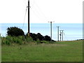 TQ4002 : Electric power poles near Telscombe by nick macneill