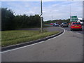 Approaching the roundabout on the A418, Thame