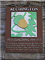 Plaque "Old Coaching Inn" Accrington, Lancashire