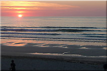 SW5140 : Sunset at Porthmeor beach (2) by Graham Horn