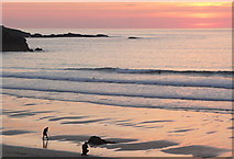 SW5140 : Sunset at Porthmeor beach (4) by Graham Horn