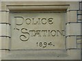 Datestone on the old police station, Station Road, Sowerby Bridge