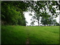 Footpath north of Merthyr-mawr House