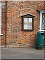 Noticeboard in the doorway