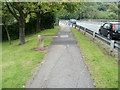 ST2886 : Faded former boundary marker, Bassaleg Road, Newport by Jaggery