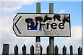 Modified car park sign