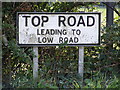 Top Road sign