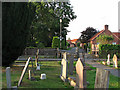 In Bottesford churchyard on a July evening