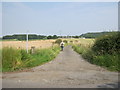 Footpath on drive to Littletown Farm and beyond