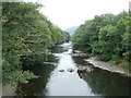 River Neath flows towards the B4434 near Resolven