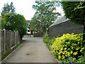 A public footpath meets Main Road, South Street