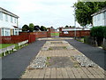 SW entrance to school site, Maesglas