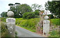 Entrance to Towednack church