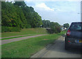 Bike lane along Hitchin Road