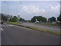 Approaching the roundabout with the A1072