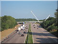 New junction 9 footbridge over M20