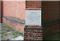 St Cuthbert, Wolves Lane, Chitts Hill - Foundation stone