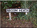 Broom Heath sign