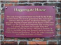 Haggersgate House information plate