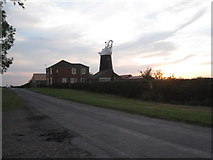 SK8788 : Hewitt's windmill at sunset by Jonathan Thacker