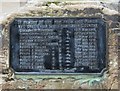 Stone (Worcestershire) War Memorial (2) - dedication plaque