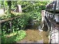 Mill wheel at the Little Mill Inn, Rowarth