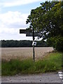 TM2449 : Roadsign on Lodge Road by Geographer