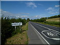 The B2139 enters Amberley from Houghton Bridge